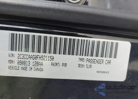 2015 Chrysler 300 Limited from USA, damaged, VIN 2C3CCAAG0FH921150